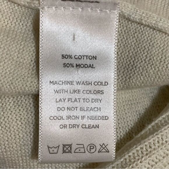 Lilla P Cream Cardigan with Shawl Collar and Relaxed Fit. - Picture 9 of 10